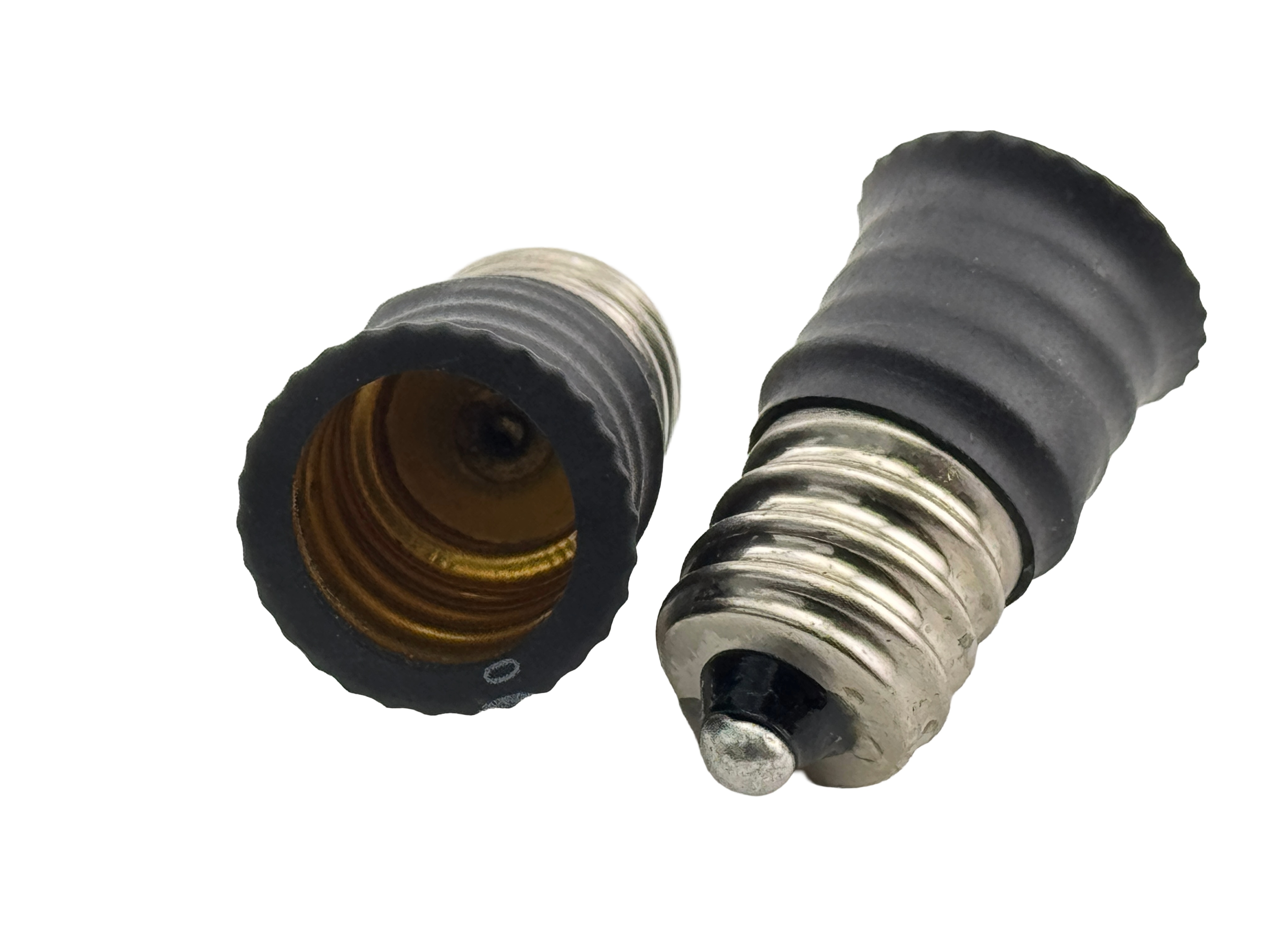 Rebaydo 2pcs E12 Male To E12 Female Socket Extension Adapter