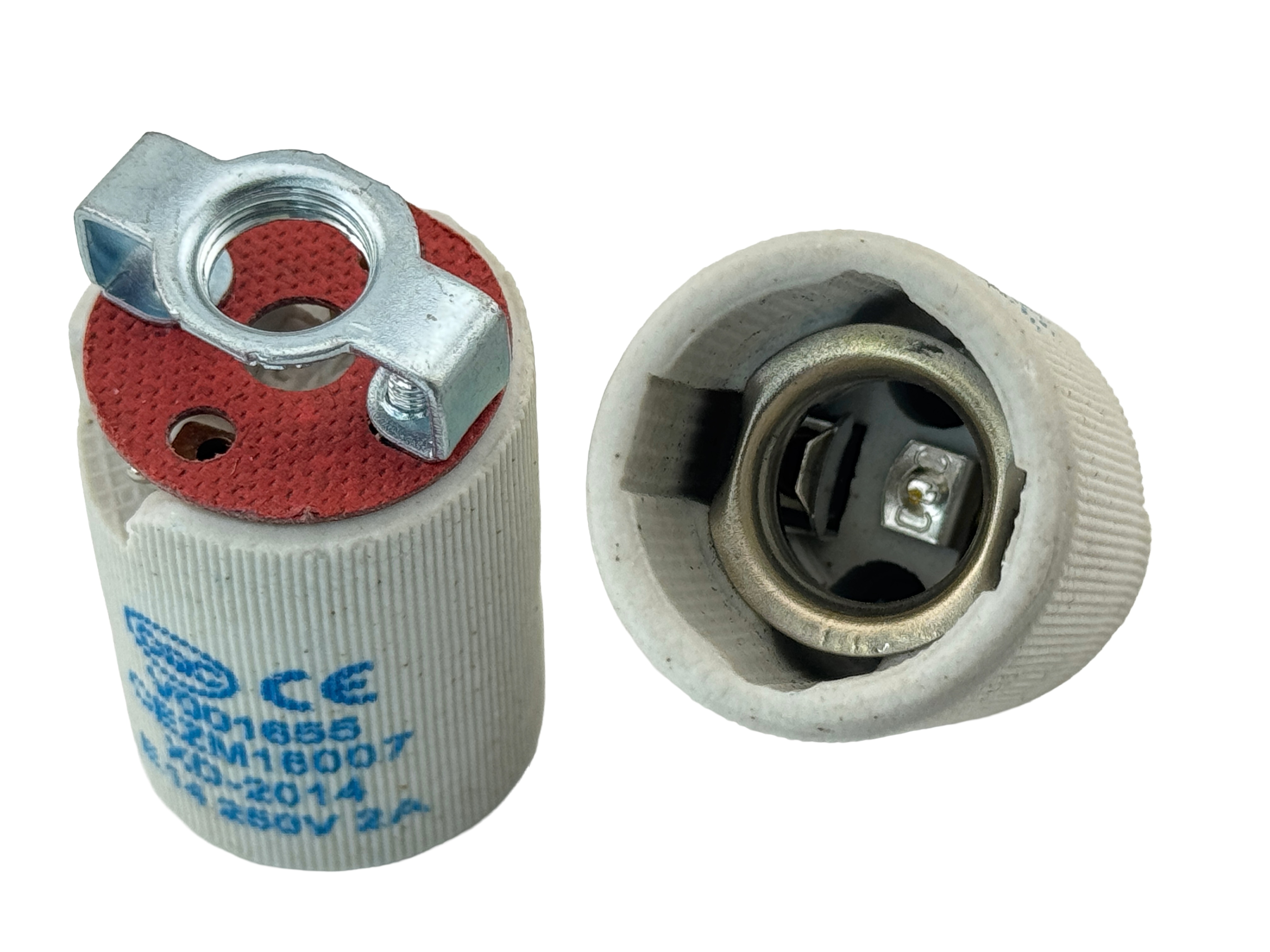 Rebaydo 2pcs E14 Female Socket 250 VAC 2 Amp Ceramic
