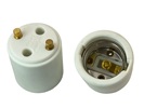Rebaydo 2pcs GU24 2 Pin male to E26 female Ceramic Lamp Holder Converter