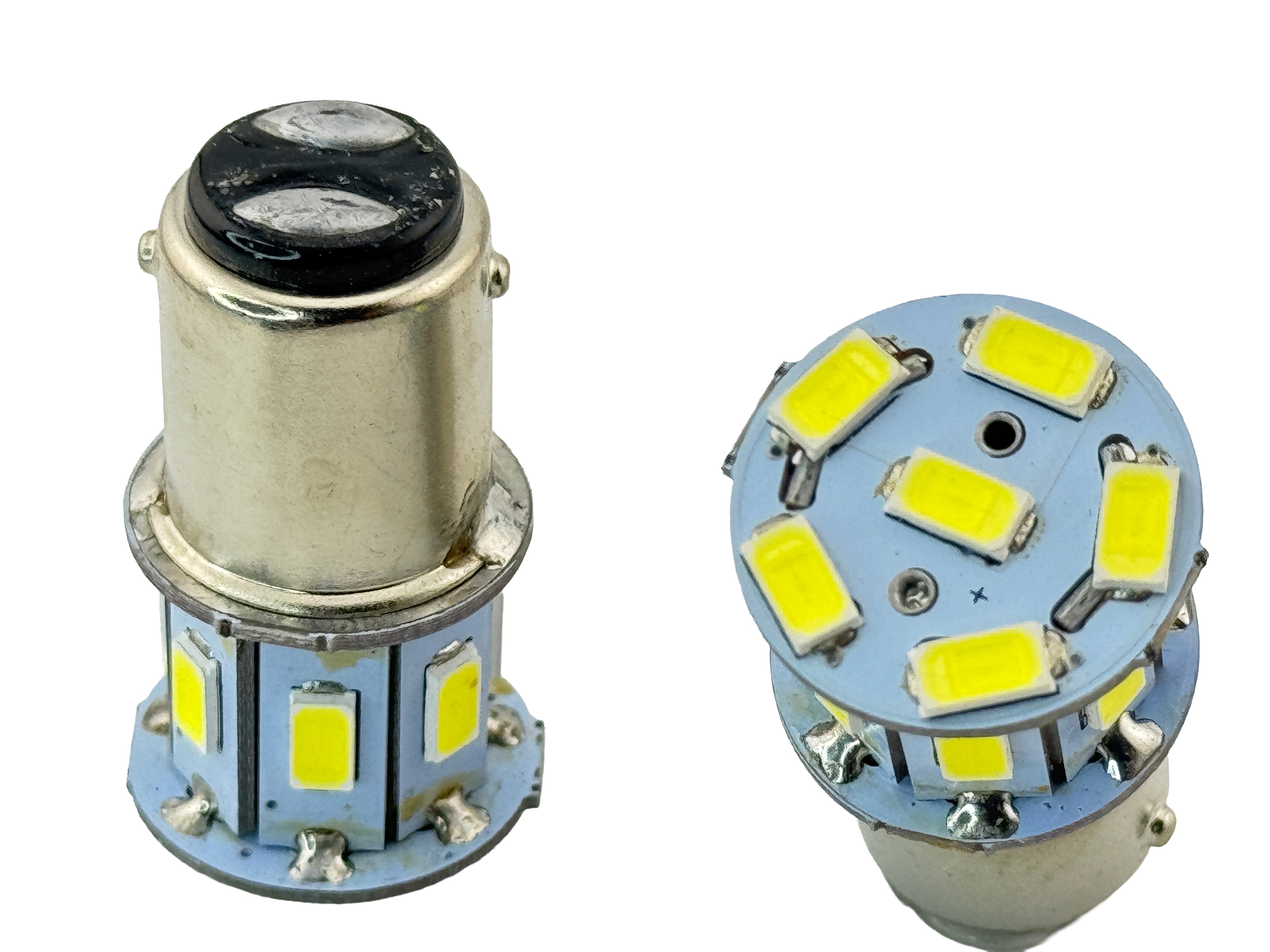 Rebaydo 2pcs 1158 Miniature Bulb BA15D Base 6V to 12V DC Dual Filament