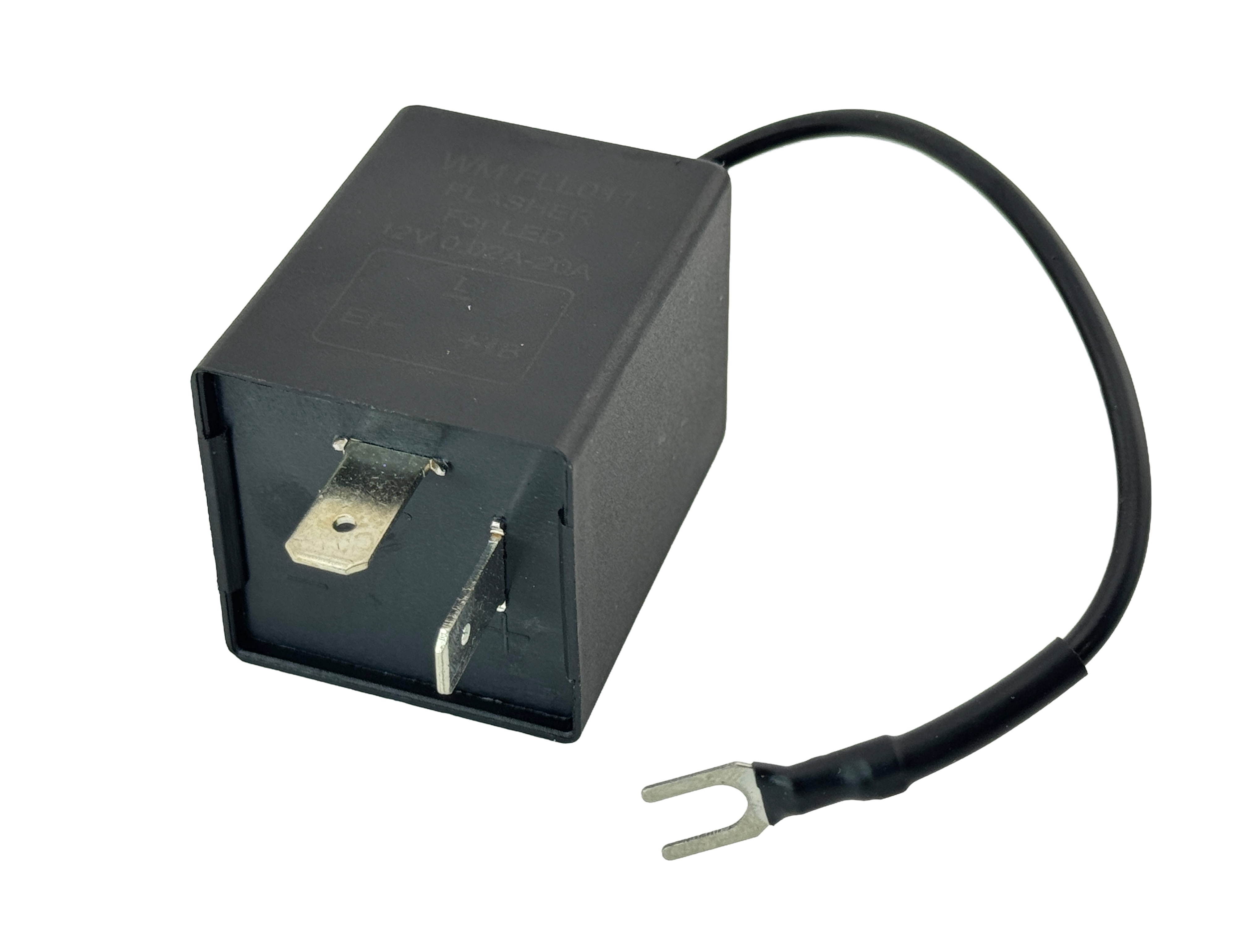 Rebaydo FLL011 LED Compatible Flasher 2 Pin Plus Pigtail 12 VDC