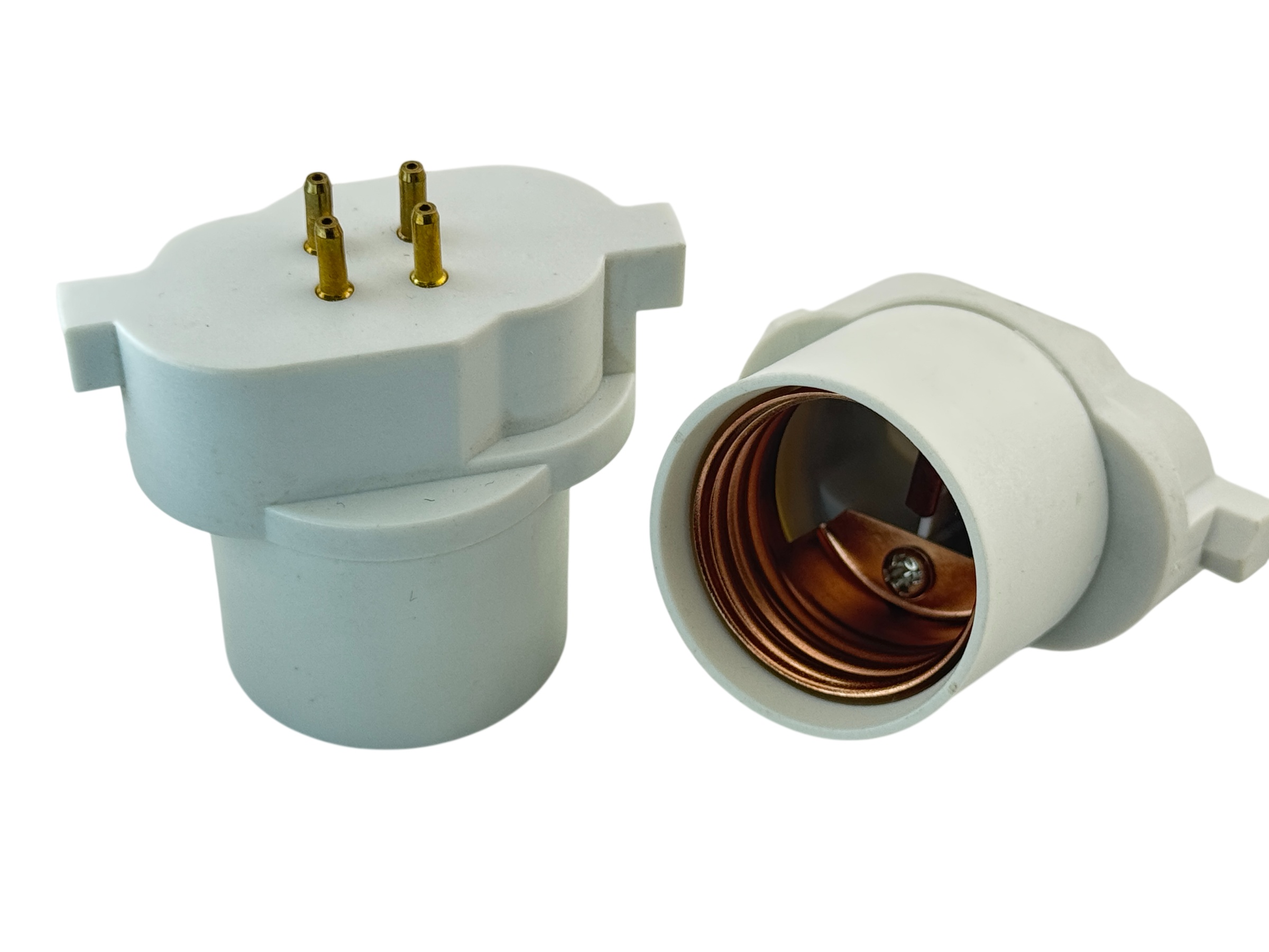 4x E27 Naar GU10 Lamphouder Converter – Brandvertragend PBT, Geschikt Voor LED-lampen Tot 200W