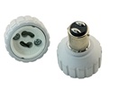 Rebaydo 2pcs BA15D male to GU10 female Converter Lamp Holder