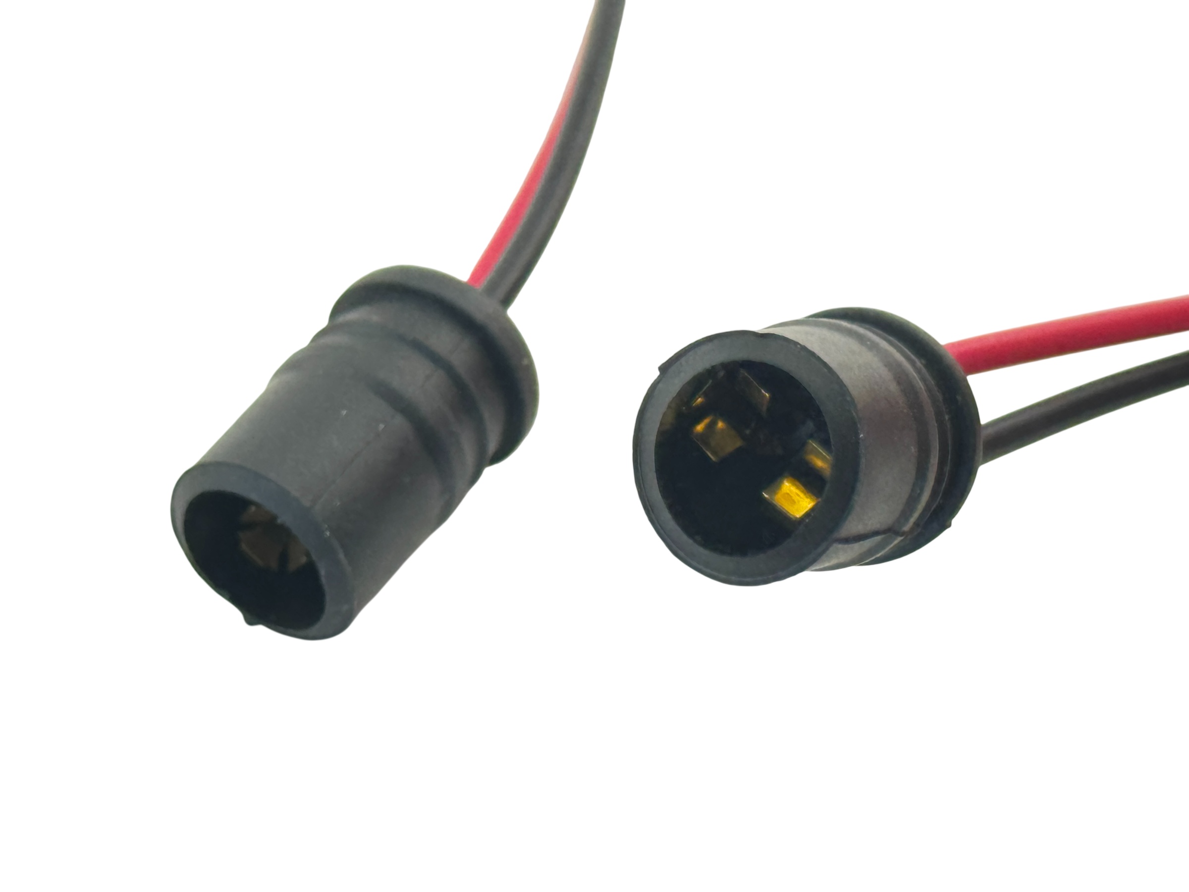 Rebaydo 2pcs T10 Wedge Socket Rubber Black 6 Inches Wire