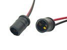 Rebaydo 2pcs T10 Wedge Socket Rubber Black 6 Inches Wire