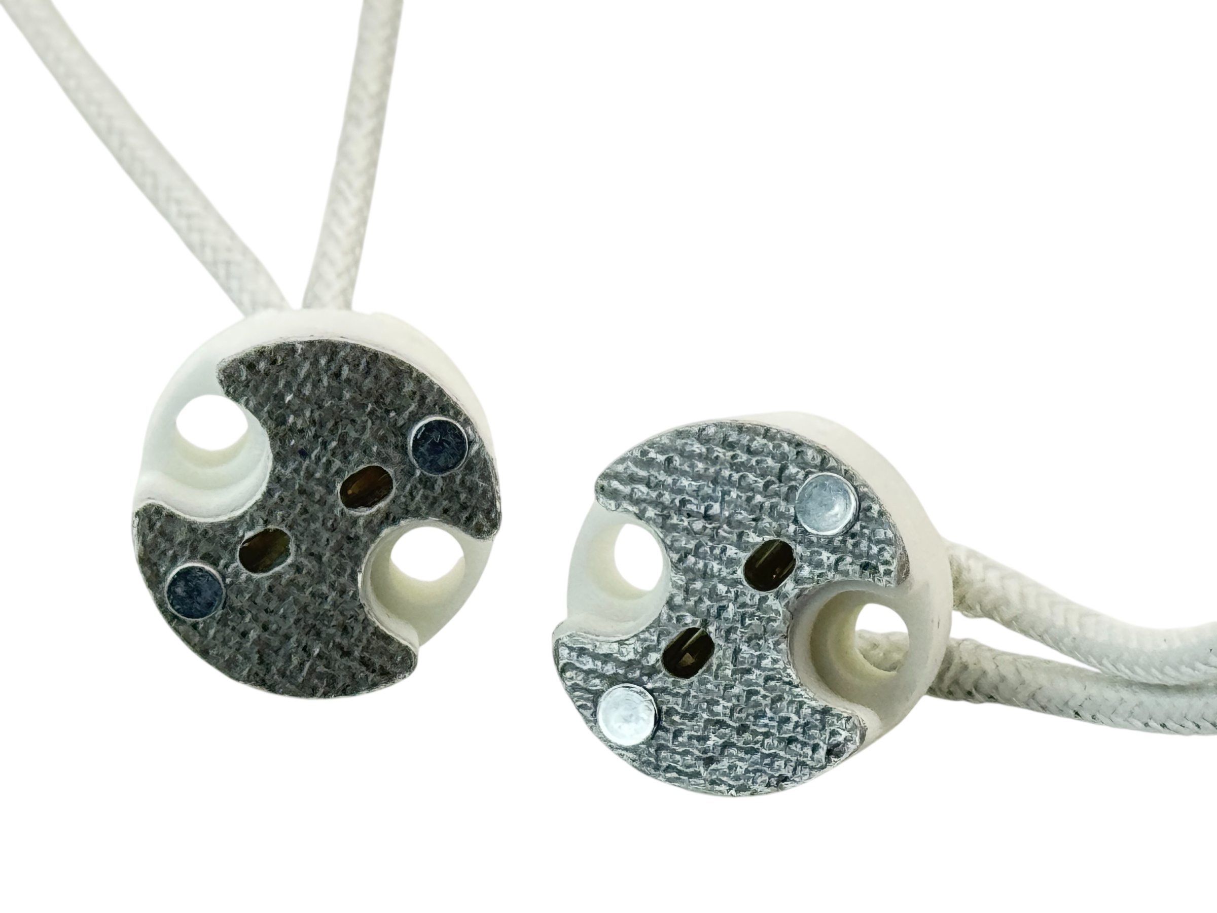 Rebaydo 2pcs G4 G5.3 GY6.35 Socket Lamp Holder with Wires