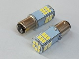 LED Headlight 12 Volt BA15D Base 30 SMD Dual Filament