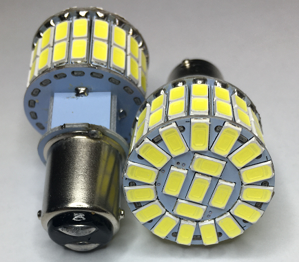 Rub Aggregate Power cell LED Headlight 12 Volt BA15D Base 60 SMD Dual Filament Hi/Low - Automotive -  LEDLight
