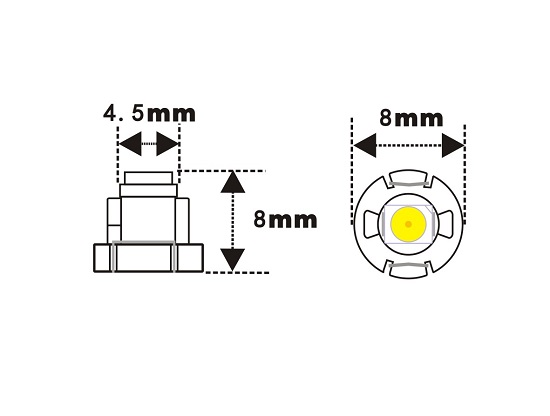 T3 3528 SMD LED Light 12 Volt DC Dim-able Black Body product 74554