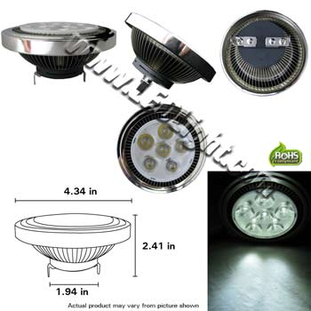 AR11 LED Light 20 Watt 100-277 VAC 24 Degree with Whip and G53 Product 64774
