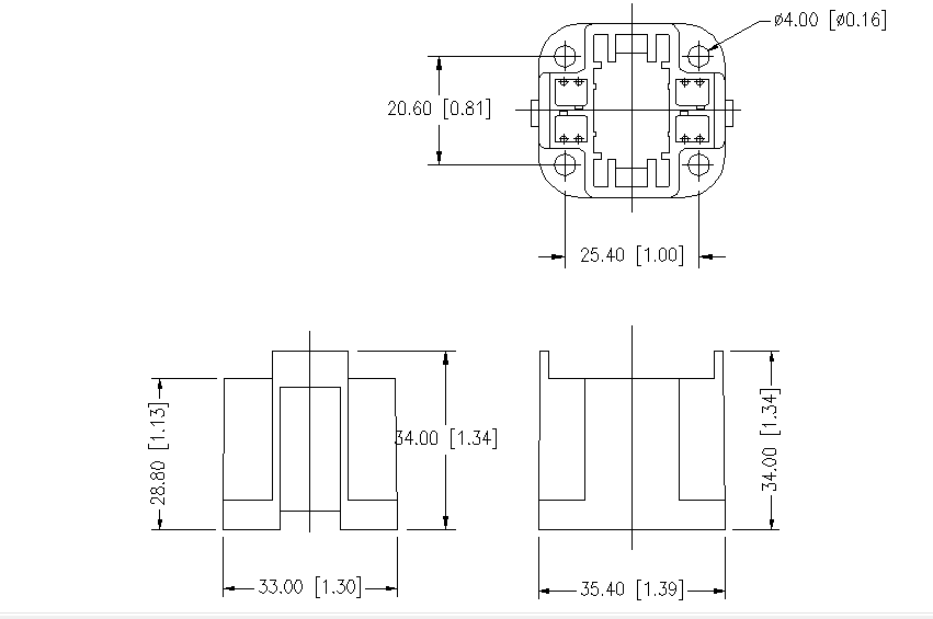 G24 2 & 4 Pin & Gx24 2 & 4 Pin Female Surface Mount Socket product 69789