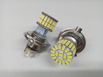 LED Headlight H4 Base 6V 30 LED Bulb High and Low Beam