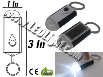 Water Proof Mini Solar Key chain Flashlight